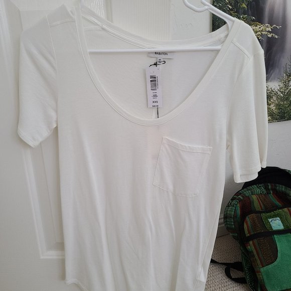 NWT Babaton Sami Tee white xxs - Picture 1 of 2